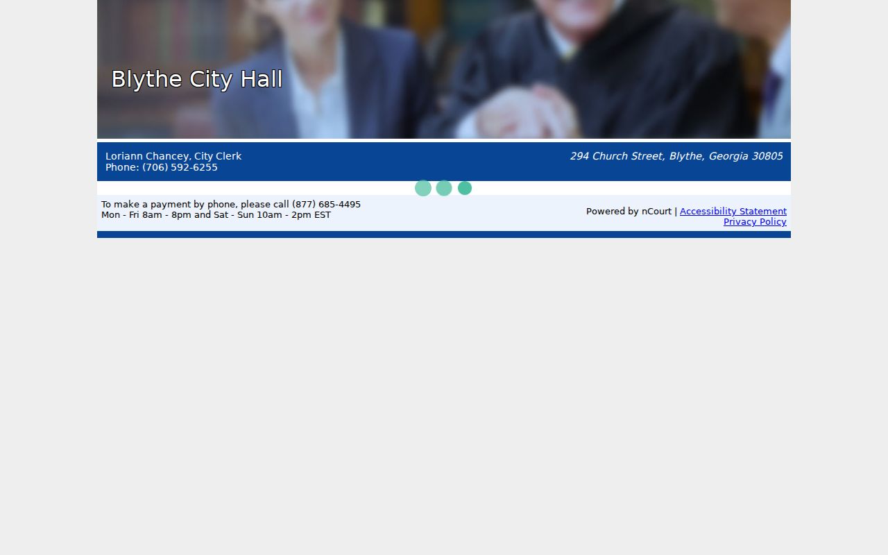 Blythe court records citation payment fields